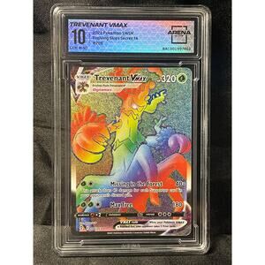 2021 Pokémon Trevenant VMAX #206 Evolving Skies ArenaClub Graded GEM MINT 10